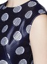 Detail View - Click To Enlarge - KENZO - Polka dot chintz jacquard flare dress