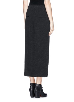 Back View - Click To Enlarge - HELMUT LANG - Texture silk straight skirt