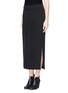 Front View - Click To Enlarge - HELMUT LANG - Texture silk straight skirt