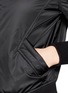 Detail View - Click To Enlarge - HELMUT LANG - Pearlised cropped bomber jacket