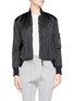 Main View - Click To Enlarge - HELMUT LANG - Pearlised cropped bomber jacket
