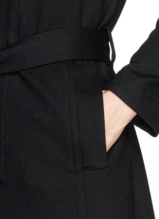 Detail View - Click To Enlarge - HELMUT LANG - 'Sonar' asymmetric zip wool coat 