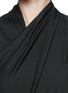 Detail View - Click To Enlarge - HELMUT LANG - Drape neck front flap crepe top