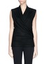 Main View - Click To Enlarge - HELMUT LANG - Faux wrap wool top