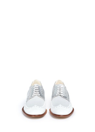 Figure View - Click To Enlarge - CLERGERIE - Joella metallic and patent leather brogues
