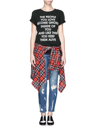 Figure View - Click To Enlarge - EACH X OTHER - x Robert Montgomery graphic text T-shirt