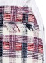 Detail View - Click To Enlarge - MSGM - Tweed overlay shirt dress