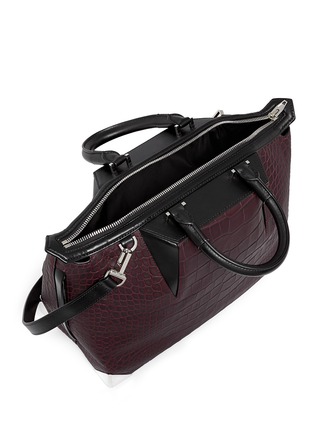 Detail View - Click To Enlarge - ALEXANDER WANG - 'Prisma' crocodile leather tote