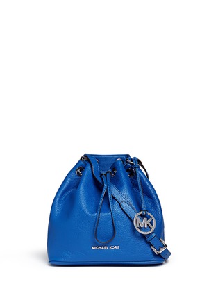 Main View - Click To Enlarge - MICHAEL KORS - 'Jules' leather crossbody bucket bag 