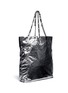 Figure View - Click To Enlarge - LANVIN - Paper Bag metallic leather tote