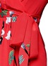 Detail View - Click To Enlarge - HELEN LEE - 'Flying Bunny' print wrap crepe dress