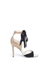 Main View - Click To Enlarge - RENÉ CAOVILLA - Strass embellished suede ankle tie sandals