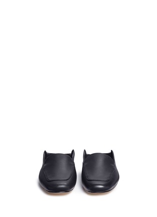 Front View - Click To Enlarge - TIBI - 'Cecil' leather loafer slides