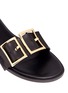 Detail View - Click To Enlarge - TIBI - 'Frida' double buckle leather slide sandals