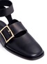 Detail View - Click To Enlarge - TIBI - 'Leigh' buckle strap leather flats