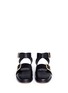 Front View - Click To Enlarge - TIBI - 'Leigh' buckle strap leather flats
