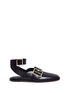 Main View - Click To Enlarge - TIBI - 'Leigh' buckle strap leather flats