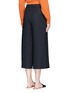 Back View - Click To Enlarge - TIBI - Frayed cuff crepe sable culottes