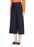 Front View - Click To Enlarge - TIBI - Frayed cuff crepe sable culottes