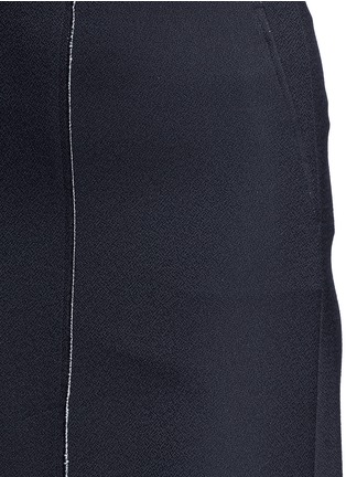 Detail View - Click To Enlarge - TIBI - Split front crepe sable fluted skirt