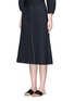 Front View - Click To Enlarge - TIBI - Split front crepe sable fluted skirt