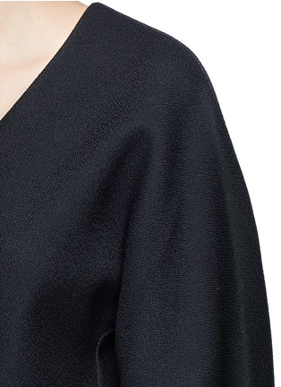 Detail View - Click To Enlarge - TIBI - Sculpted sleeve crepe sable top