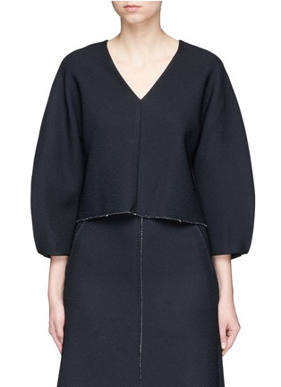 Main View - Click To Enlarge - TIBI - Sculpted sleeve crepe sable top