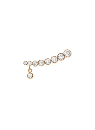 Main View - Click To Enlarge - SOPHIE BILLE BRAHE - 'Croissant Amanda' diamond 18k yellow gold single earring