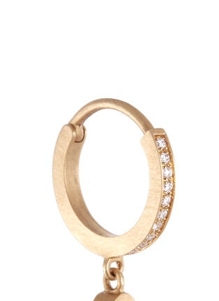 Detail View - Click To Enlarge - SOPHIE BILLE BRAHE - 'Daisy Grand' diamond 18k yellow gold single hoop earring