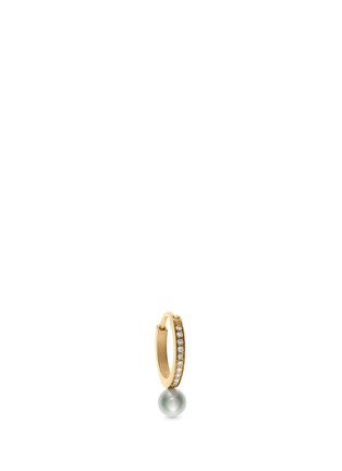 Main View - Click To Enlarge - SOPHIE BILLE BRAHE - 'Daisy Perle' Akoya pearl diamond 14k gold single earring