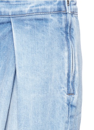 Detail View - Click To Enlarge - 72877 - 'Coryne' pleated denim culottes