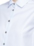 Detail View - Click To Enlarge - ANAÏS JOURDEN - Smocked cutout back stripe Oxford shirt