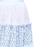 Detail View - Click To Enlarge - ANAÏS JOURDEN - Stripe smocked tiered Oxford skirt
