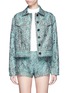 Main View - Click To Enlarge - ANAÏS JOURDEN - 'Emerald China' stud paisley jacquard trucker jacket