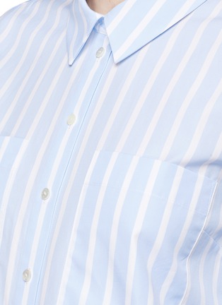 Detail View - Click To Enlarge - 73182 - 'Grayson' eyelet lace stripe shirt dress