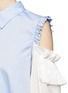 Detail View - Click To Enlarge - 73184 - 'Flipper' tiered ruffle sleeve cold shoulder shirt