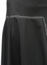 Detail View - Click To Enlarge - BASSIKE - Contrast topstitched bonded jersey asymmetric skirt