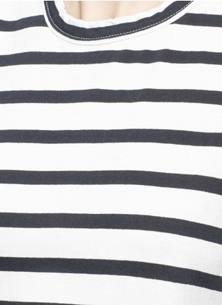 Detail View - Click To Enlarge - BASSIKE - Stripe organic cotton tank top
