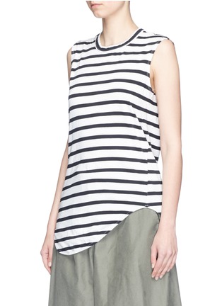 Front View - Click To Enlarge - BASSIKE - Stripe organic cotton tank top