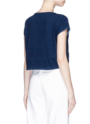 Back View - Click To Enlarge - AG - 'Nio' pocket cropped cotton T-shirt