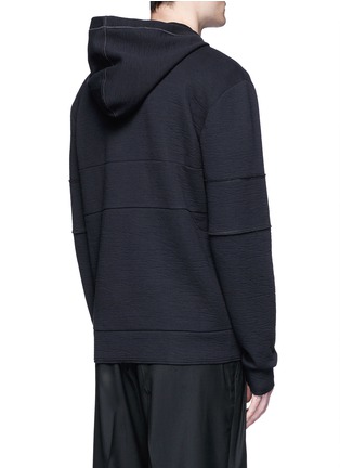 Back View - Click To Enlarge - LANVIN - Technical jersey zip hoodie