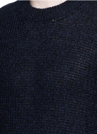 Detail View - Click To Enlarge - LANVIN - Open mouliné stitch cashmere sweater