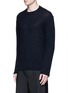 Front View - Click To Enlarge - LANVIN - Open mouliné stitch cashmere sweater