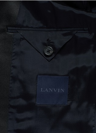  - LANVIN - 'Attitude' satin trim wool tuxedo suit