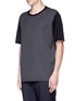 Front View - Click To Enlarge - LANVIN - Speckled stripe front T-shirt