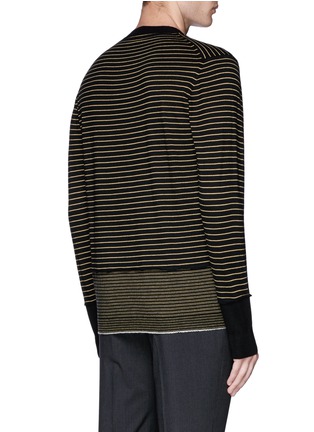 Back View - Click To Enlarge - LANVIN - Stripe Merino wool sweater