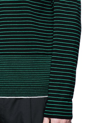 Detail View - Click To Enlarge - LANVIN - Stripe Merino wool sweater