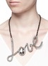 Figure View - Click To Enlarge - LANVIN - 'Love' glass crystal pendant necklace