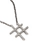 Detail View - Click To Enlarge - LANVIN - 'Hashtag' glass crystal pendant necklace