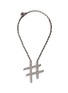 Main View - Click To Enlarge - LANVIN - 'Hashtag' glass crystal pendant necklace